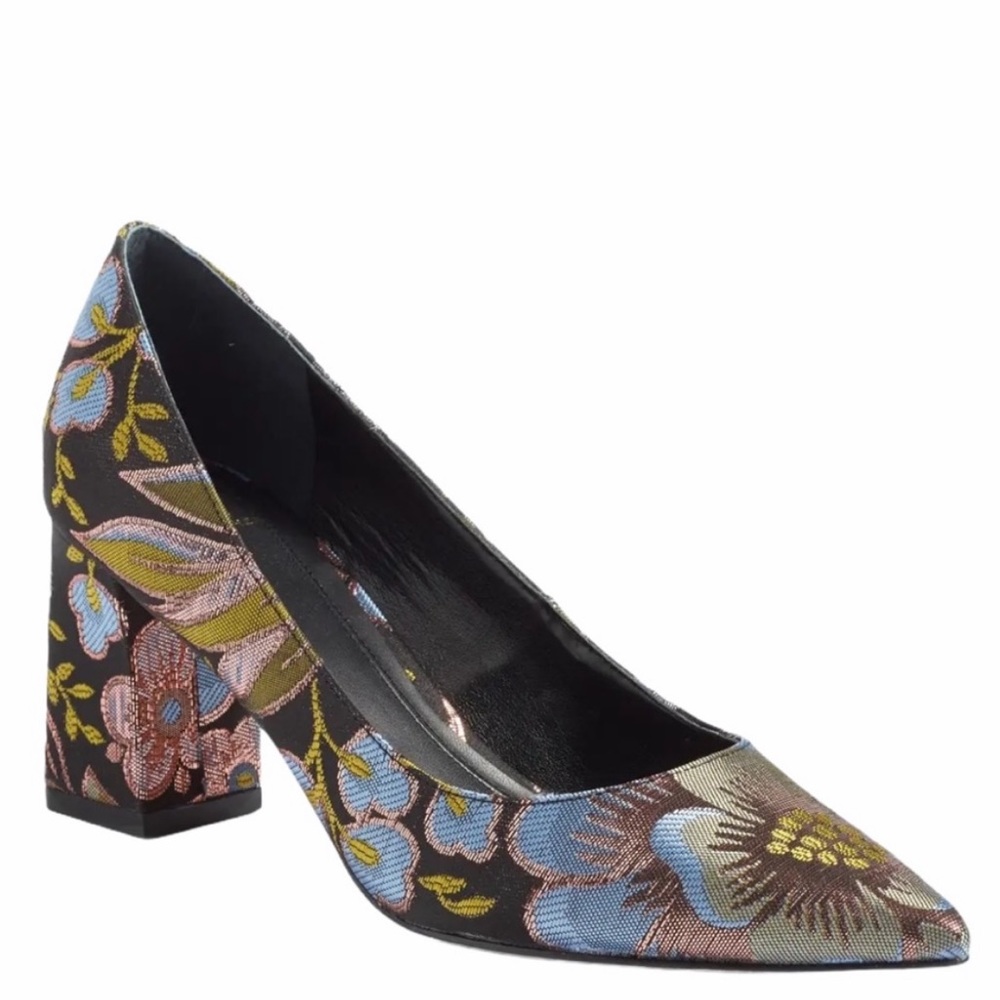 Marc Fisher LTD Zala Pump Floral Brocade Heel Shoe